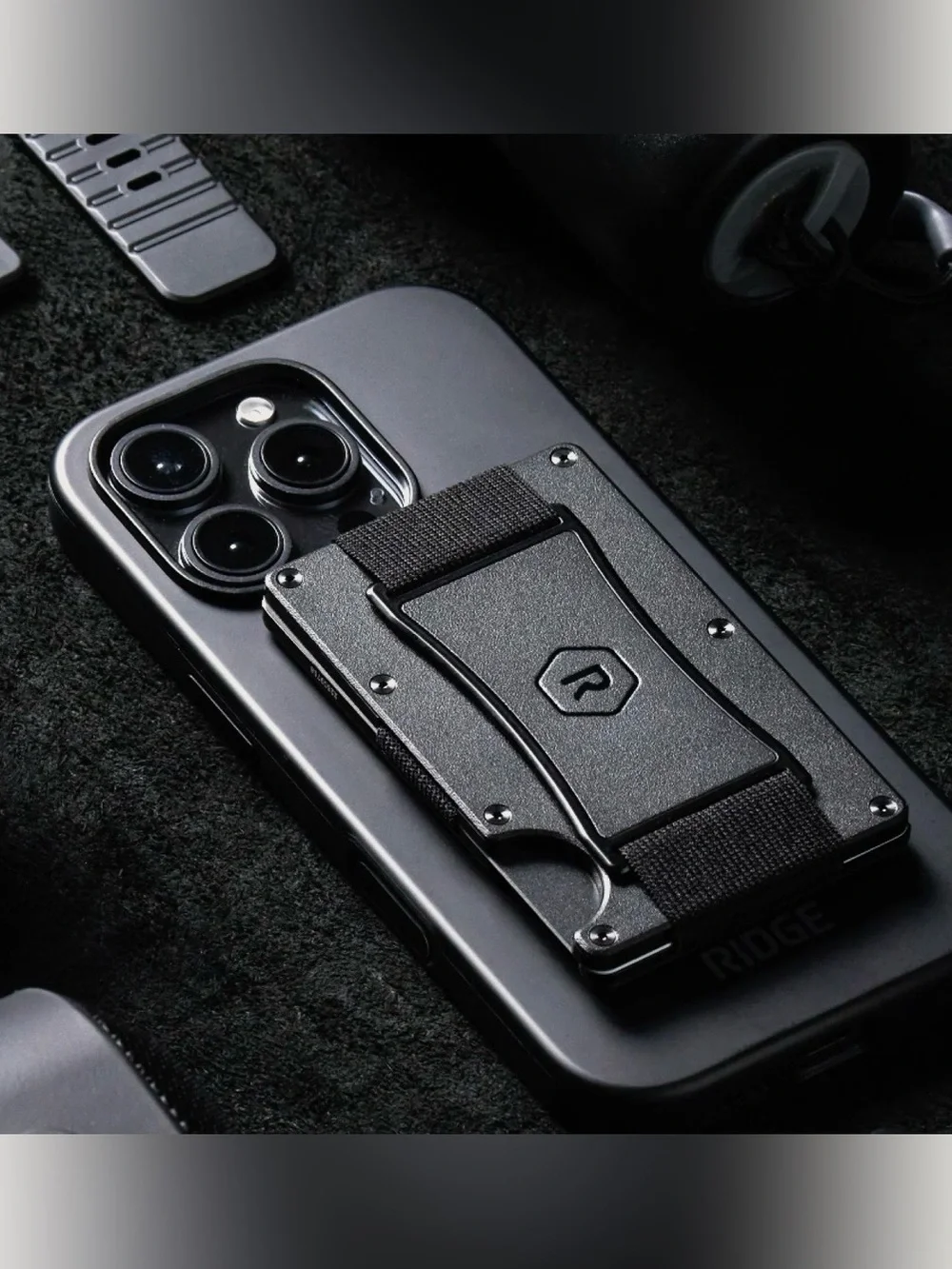 RIDGE WALLET | MAGSAFE • ‘MATTE BLACK’